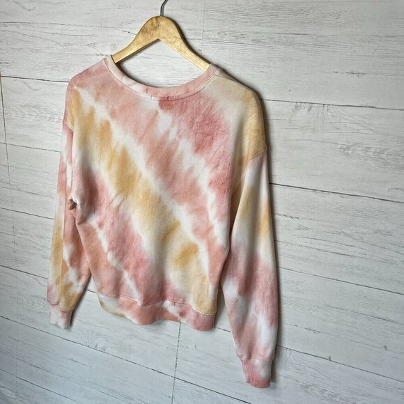 Rails Sweatshirt Womens Size Medium Pink & Orange Ramona Sunset Tie Dye Cotton - Picture 12 of 16